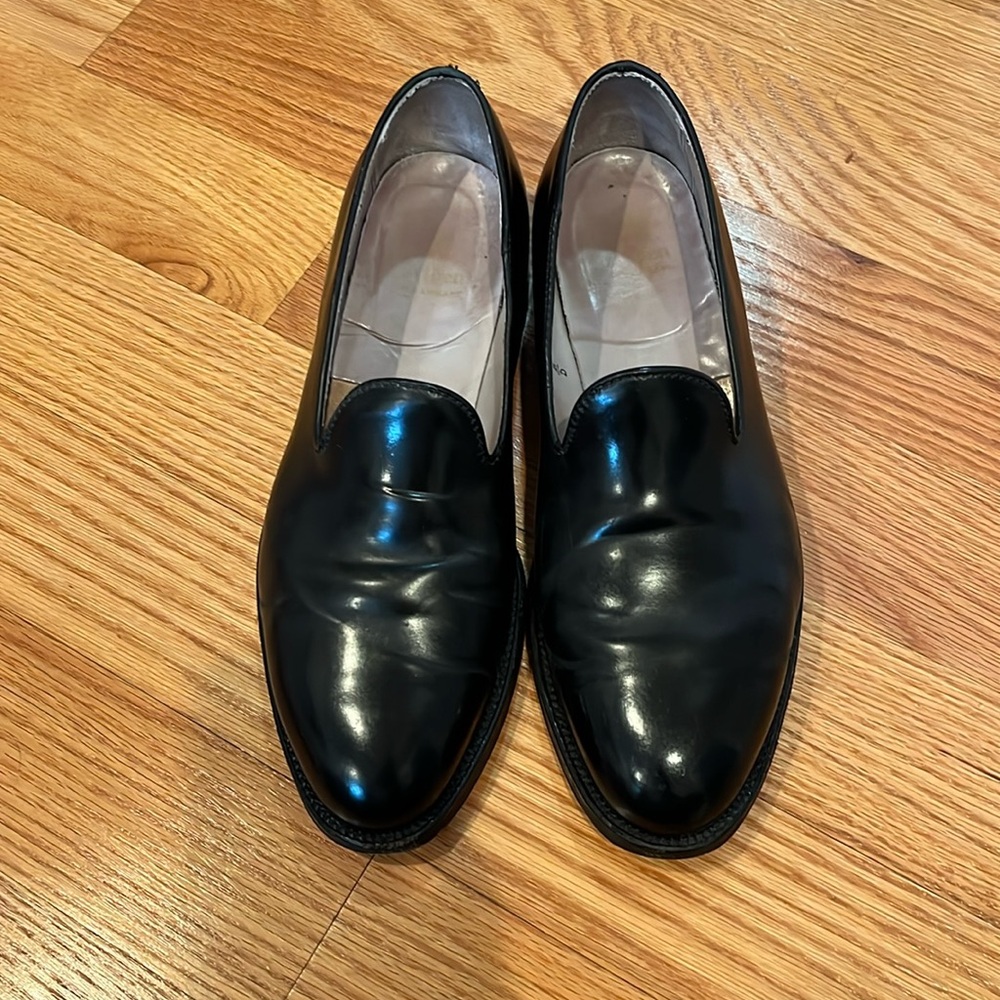 Alden Men’s Black Leather Loafers, 10.5